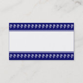 センターバンド(花縁ど) – ダークブルー 名刺 (裏面)