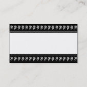 センターバンド(花縁ど) – 黒 名刺 (裏面)