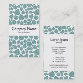 センターバンド – 葉海 – 白の緑 名刺 (正面/裏面)