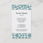 センターバンド – 葉海 – 白の緑 名刺 (裏面)