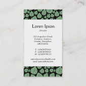 センターバンド – 葉色あせた緑（黒） 名刺 (裏面)