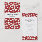 センターバンド – 葉 – 白Ruby 名刺 (正面/裏面)