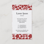 センターバンド – 葉 – 白Ruby 名刺 (裏面)