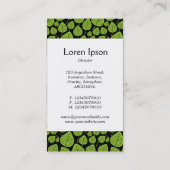 センターバンド – 葉 – 黒火星緑 名刺 (裏面)