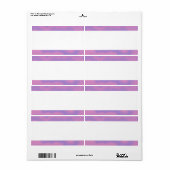 センターバンド – 薄紫大理石 ラベル (フルシート)