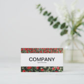 センターバンド – 赤いチューリップとプリムローズ 名刺 (スタンド正面)