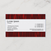 センターバンド – 赤い縞 名刺 (裏面)