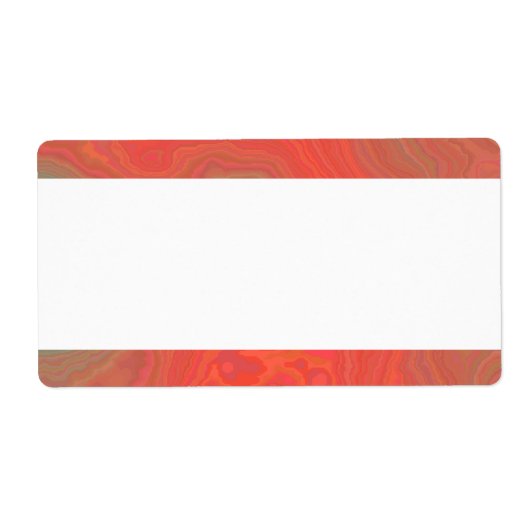 センターバンド – 赤大理石 ラベル (正面)