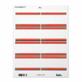 センターバンド – 赤大理石 ラベル (フルシート)