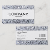 センターバンド – 雪の枝 名刺 (正面/裏面)