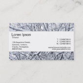 センターバンド – 雪の枝 名刺 (裏面)