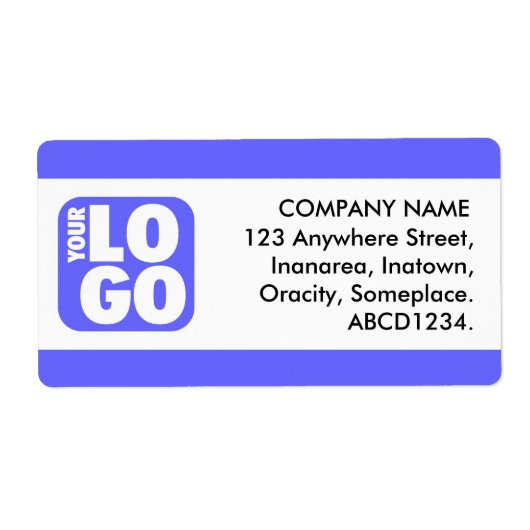 センターバンド – 電気ブルー ラベル (正面)