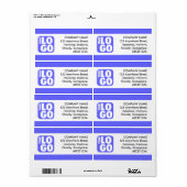 センターバンド – 電気ブルー ラベル (フルシート)