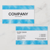 センターバンド – 青い曲線 名刺 (正面/裏面)