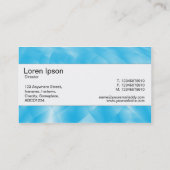 センターバンド – 青い曲線 名刺 (裏面)