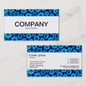 センターバンド – 青のシェードフローラ 名刺 (正面/裏面)