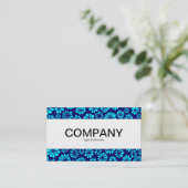 センターバンド – 青のシェードフローラ 名刺 (スタンド正面)