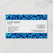 センターバンド – 青のシェードフローラ 名刺 (裏面)