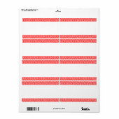 センターバンド – 魚のスケールパターン ラベル (フルシート)