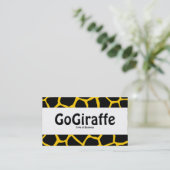 センターバンド – GoGiraffe - Amber FFCC00 名刺 (スタンド正面)