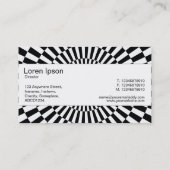 センターバンド – Op Art 01 名刺 (裏面)