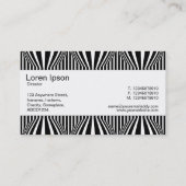 センターバンド – Op Art III 名刺 (裏面)