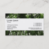 センターバンド – Woodland Canopy 01 名刺 (裏面)