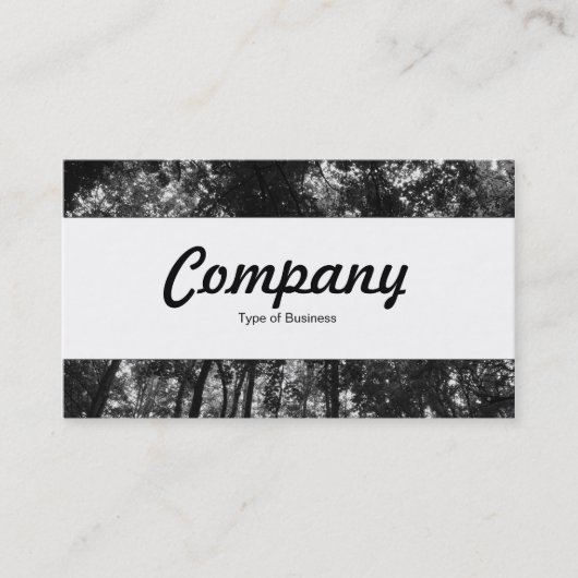 センターバンド – Woodland Canopy 01 BW 名刺 (正面)