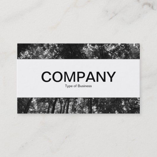 センターバンド – Woodland Canopy 01 BW 名刺 (正面)