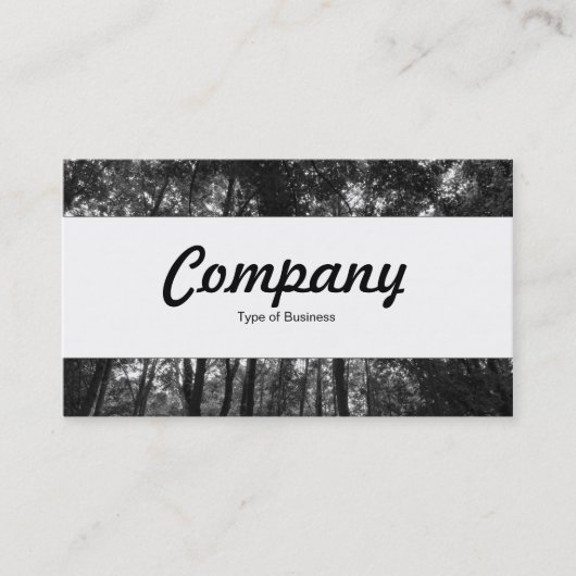 センターバンド – Woodland Canopy 02 BW 名刺 (正面)