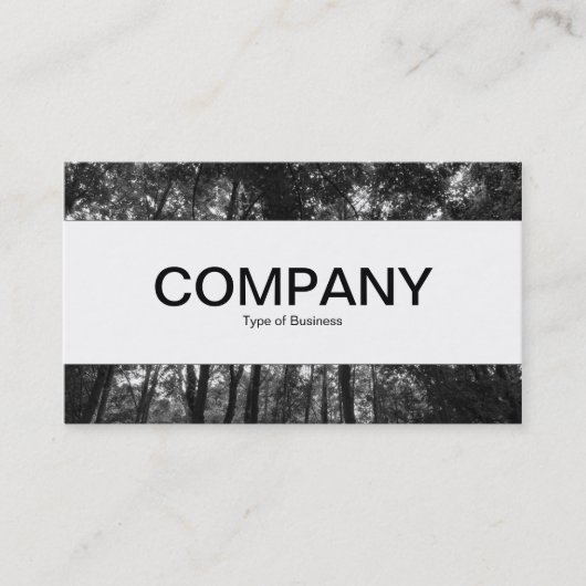 センターバンド – Woodland Canopy 02 BW 名刺 (正面)