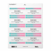 センターバンドII – ソープサンドイッチ ラベル (フルシート)