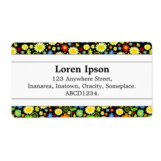 センターバンドII -春の花 ラベル (正面)