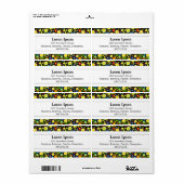 センターバンドII -春の花 ラベル (フルシート)