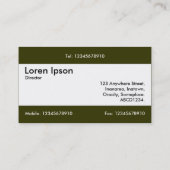 センターバンドv2 – ダークオリーブ333300 名刺 (裏面)