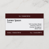 センターバンドv2 – ダークブラウン330000 名刺 (裏面)