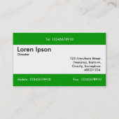 センターバンドv2 - Grass Green 009900 名刺 (裏面)