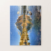 センターピークオーバーローゴールデンベアーレイク – Sierra ジグソーパズル (縦)