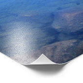 センターピークオーバーローゴールデンベアーレイク – Sierra フォトプリント (角)