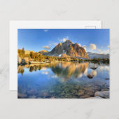 センターピークオーバーローゴールデンベアーレイク – Sierra ポストカード (正面/裏面)