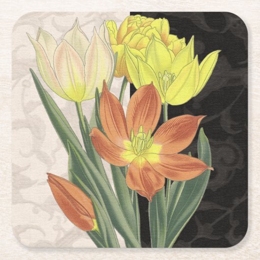 センターピースII スクエアペーパーコースター (正面)