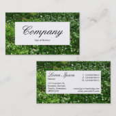 センターラベル – ウッドランドの花 名刺 (正面/裏面)