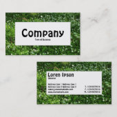 センターラベル – ウッドランドの花 名刺 (正面/裏面)