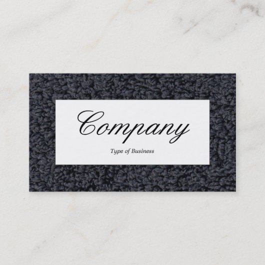 センターラベル – ウールカーペット 名刺 (正面)