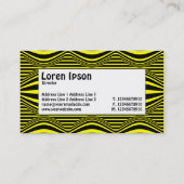 センターラベル – オペアートIII 01 – 黒と黄 名刺 (裏面)