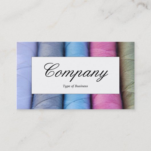 センターラベル – コットンリール 名刺 (正面)