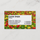 センターラベル – チューリップ海 名刺 (裏面)