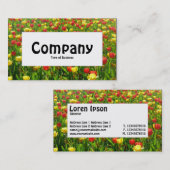 センターラベル – チューリップ海II 名刺 (正面/裏面)