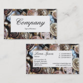 センターラベル – フリーマーケッきらきら光るト 名刺 (正面/裏面)