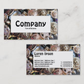 センターラベル – フリーマーケッきらきら光るト 名刺 (正面/裏面)